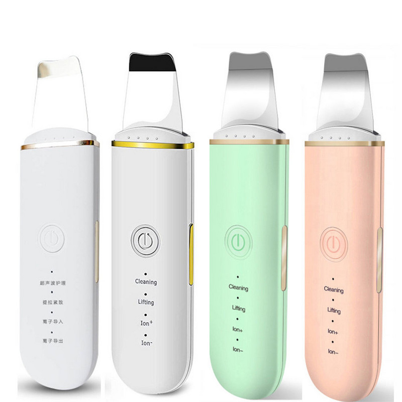 Ultragarsinis odos šveitiklis Beauty Face Shovel Porų valiklis Inkštirų valiklis Veido Masažuotojas Spuogų Odos Priežiūra Pilingas Lift Machine