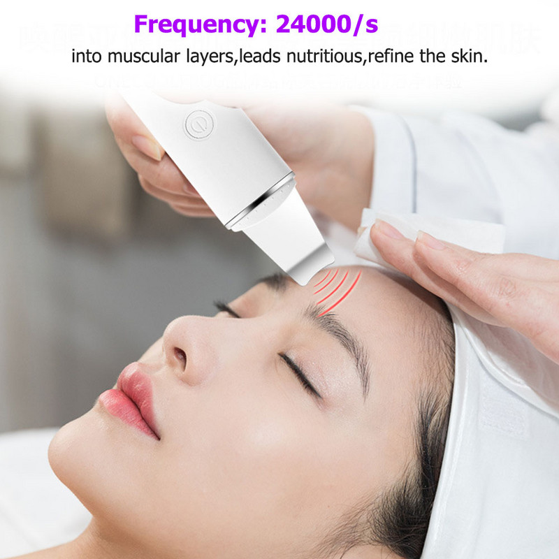 Ultragarsinis odos šveitiklis Beauty Face Shovel Porų valiklis Inkštirų valiklis Veido Masažuotojas Spuogų Odos Priežiūra Pilingas Lift Machine