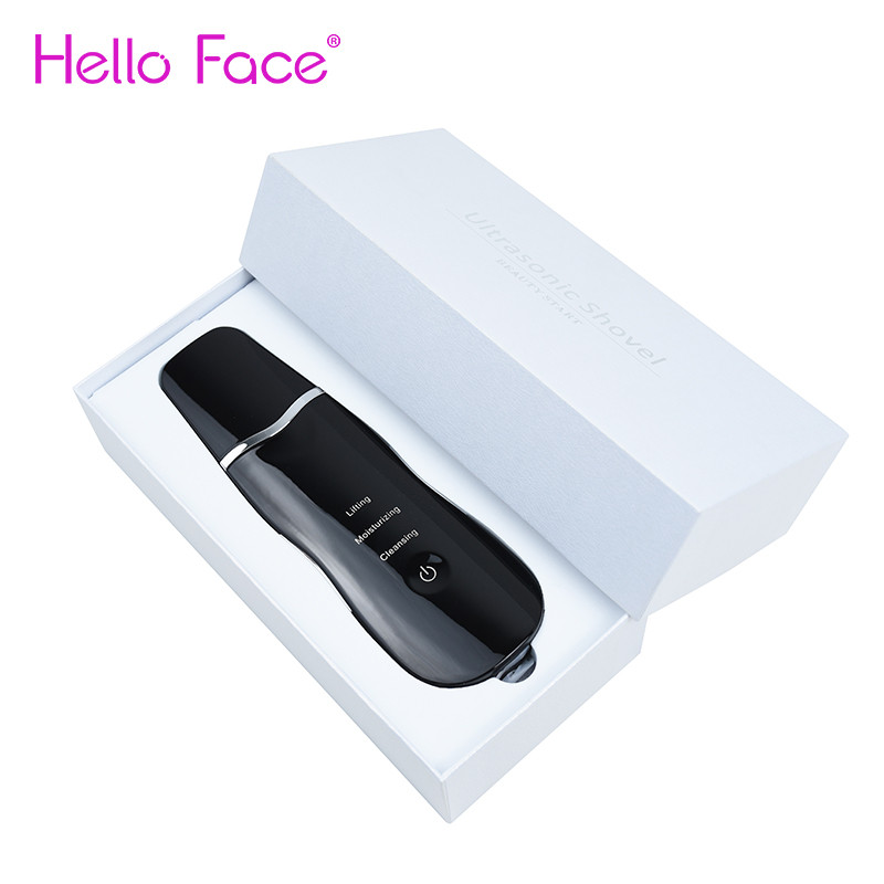 Electirc Skin Scrubber 3 az 1-ben ultrahangos spatula mitesszer eltávolító arcpórus tisztító arcradír kivonó arc mélyre