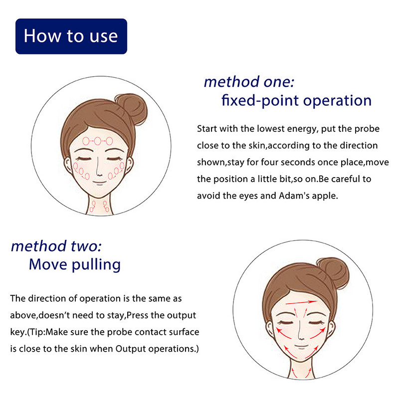 Ultrazvučni bipolarni RF radiofrekvencijski lifting masažer za njegu kože lica Mini Hifu Vibracijski uređaj za uljepšavanje protiv bora