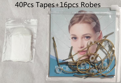 Set de bandă și autocolante pentru lifting facial Benzi pentru ochi pentru gât Petice adezive invizibile de ridicare cu frânghii pentru femei Frumusețe