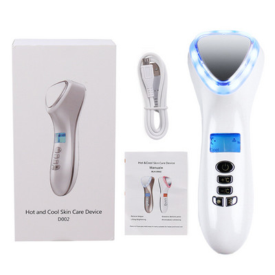 Ultrazvučna krioterapija Vruće Hladno lice Uklanjanje bora Čekić Led Skuplja pore Podizanje lica Masažer zatezanje Alat za njegu ljepote