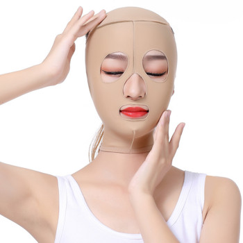 Пълна маска за повдигане на лицето Инструменти за тънко лице Грижа за здравето Масаж за отслабване Масажна превръзка за лице S/M/L/XL Повдигаща брадичка V Face Shaper