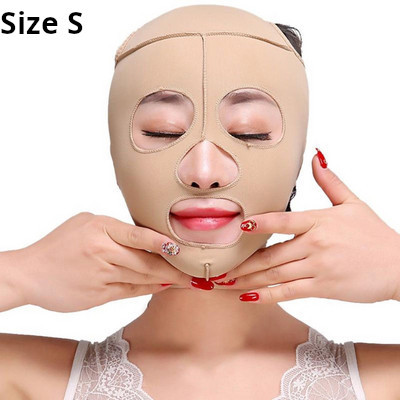 Μάσκα πλήρους ανόρθωσης προσώπου Εργαλεία υγιεινής φροντίδας Μασάζ Αδυνατίσματος Μασάζ προσώπου Επίδεσμος S/M/L/XL Lift-up Chin V Face Shaper
