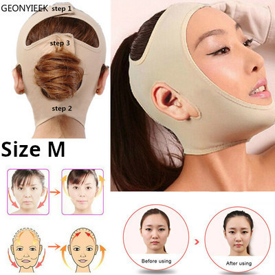 Μάσκα πλήρους ανόρθωσης προσώπου Εργαλεία υγιεινής φροντίδας Μασάζ Αδυνατίσματος Μασάζ προσώπου Επίδεσμος S/M/L/XL Lift-up Chin V Face Shaper
