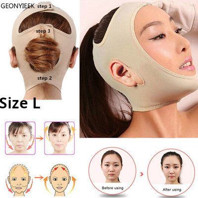 Μάσκα πλήρους ανόρθωσης προσώπου Εργαλεία υγιεινής φροντίδας Μασάζ Αδυνατίσματος Μασάζ προσώπου Επίδεσμος S/M/L/XL Lift-up Chin V Face Shaper