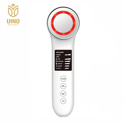 Dispozitiv de ardere a grăsimilor cu undă cu ultrasunete EMS cu vibrații 3-în-1 pentru terapie în infraroșu Instrument de strângere a pielii pentru slăbire anticelulită