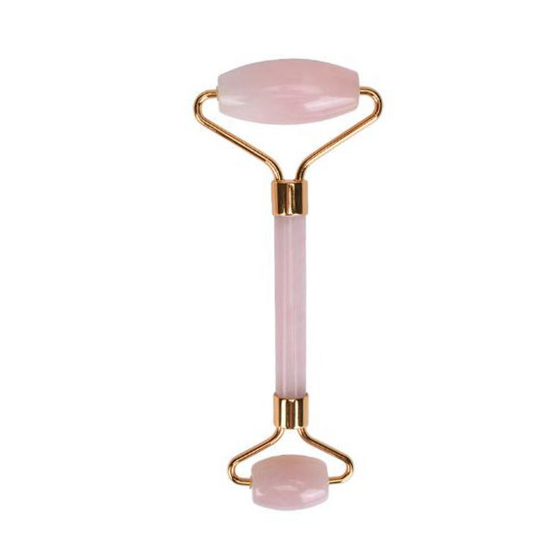 Natural Rose Jade Roller Arcmasszázs Kristálykő Jade Masszírozó Crystal Roller Skin Archenger Ránctalanító Masszázs Henger