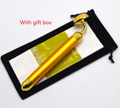 24K Beauty Bar V Face Artifact Face-Lift Stick Arcmasszázs Stick Jade Roller arcápoló Body SPA Alakformáló Stick Skin Pulse
