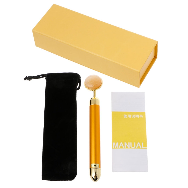 24K Beauty Bar V Face Artifact Face-Lift Stick Arcmasszázs Stick Jade Roller arcápoló Body SPA Alakformáló Stick Skin Pulse