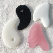 1 бр. Пчелен восък, розов кварц, нефритов валяк Guasha Scraping Massage Scraper Face Massager Roller Board Facial Eye Care Gua Sha Tools