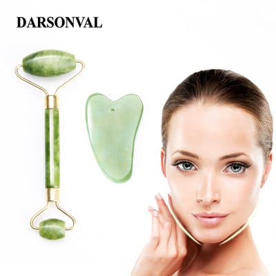 Darsonval Natural Facial Beauty Masszázseszköz Jade Roller Arcmasszírozó Karcsúsító Jade Masszírozó