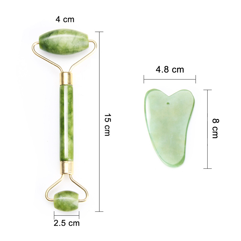 Darsonval Natural Facial Beauty Masszázseszköz Jade Roller Arcmasszírozó Karcsúsító Jade Masszírozó