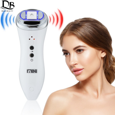 Mini HIFU cu ultrasunete pentru întinerirea pielii, terapie de ridicare de strângere RF, dispozitiv de înfrumusețare cu ultrasunete concentrat de înaltă intensitate