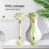 Természetes Jade görgős masszírozó archengerhez Gua Sha Jade Stone arcmasszírozó Ránctalanító Lift Arc Szépség Bőrápoló eszközök