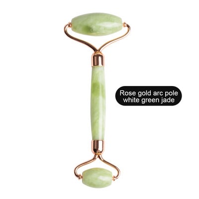 Természetes Jade görgős masszírozó archengerhez Gua Sha Jade Stone arcmasszírozó Ránctalanító Lift Arc Szépség Bőrápoló eszközök
