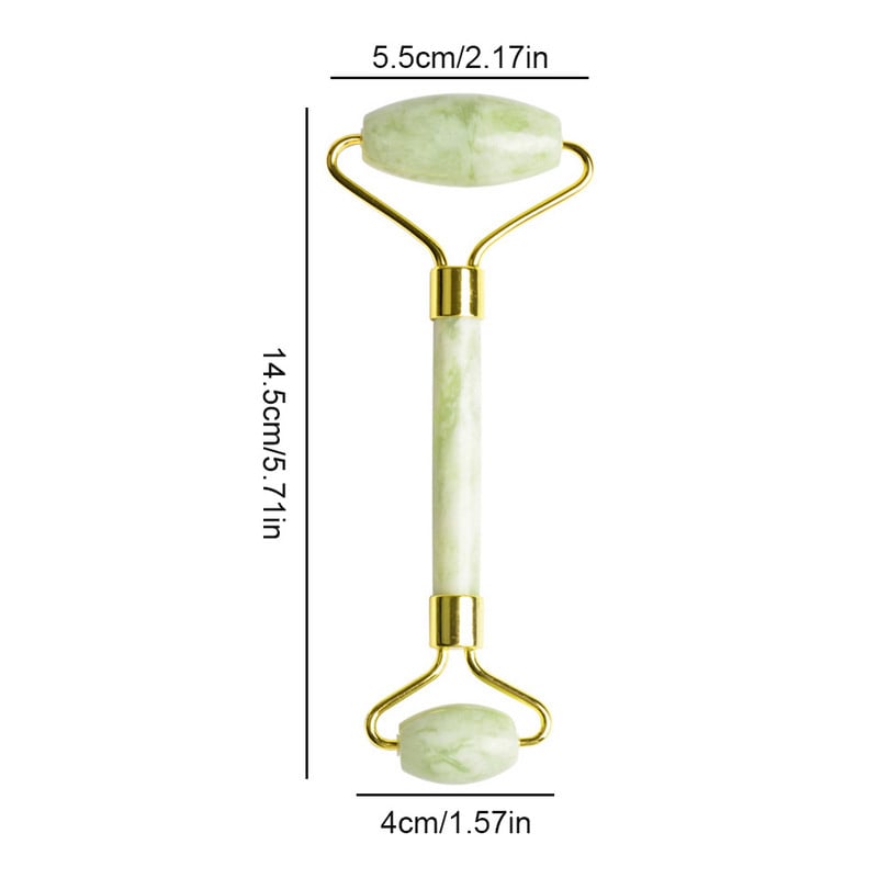 Természetes Jade görgős masszírozó archengerhez Gua Sha Jade Stone arcmasszírozó Ránctalanító Lift Arc Szépség Bőrápoló eszközök
