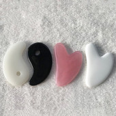 Горещ пчелен восък, розов кварц, нефритов валяк Guasha Scraping Massage Scraper Face Massager Roller Board Facial Eye Care Gua Sha Tools