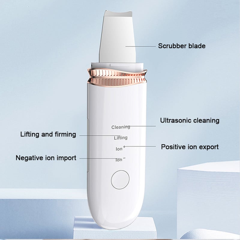 Unltrasonic Skin Scrubber mélytisztító mitesszer pórusok és hámlasztó elektromos szépségápolási eszközök