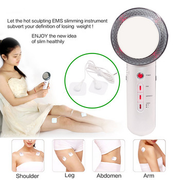 3 σε 1 Ultrasonic Cavitation Body Slimming Machine Massager Anticellulite Lose Weight Υπερηχογράφημα EMS Infrared Therapy