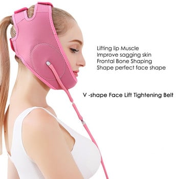 Air Press Face V Shaper Lift Up Belt Face-Lift Mask Massager V-Line Cheek Chin Slimming Belt Отслабване Грижа за кожата Инструмент за красота