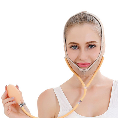 Air Press Face V Shaper Lift Up Belt Face Lift Maszk Masszírozó V-Line Pofa Áll karcsúsító Öv Fogyás Bőrápoló Szépségeszköz