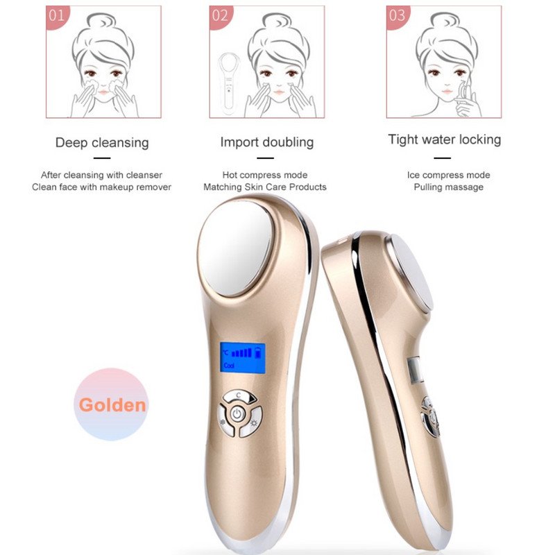 Hladan Vrući Masažer Vrući Hladni Masažer za lice Njega kože Oprema za uljepšavanje protiv starenja Mašina za uljepšavanje lica Mašina za lice