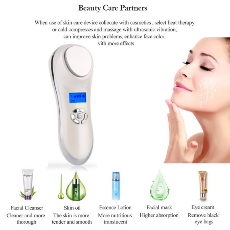 Hladan Vrući Masažer Vrući Hladni Masažer za lice Njega kože Oprema za uljepšavanje protiv starenja Mašina za uljepšavanje lica Mašina za lice