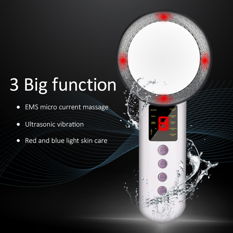 3 u 1 ultrazvučna kavitacija EMS aparat za mršavljenje lica i tijela Masažer za mršavljenje celulita Lipo sagorjevač masti Stroj za učvršćivanje ljepote