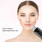 Scrubber profesional pentru piele facială Ion Curățare profundă a feței Peeling NU Dispozitiv de îngrijire a pielii reîncărcabil cu ultrasunete Instrument de frumusețe