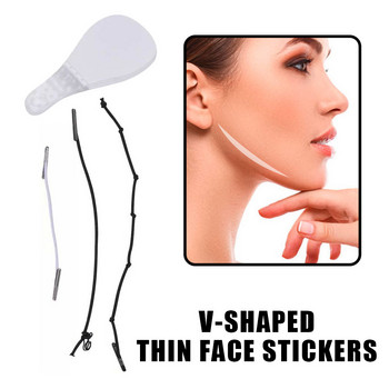 Σχήμα V Invisible TapeThin αυτοκόλλητα προσώπου Αδιάβροχο V-Line Chin Face Lift Tape Εργαλεία αδυνατίσματος Γραμμές λαιμού Γυναικεία περιποίηση δέρματος