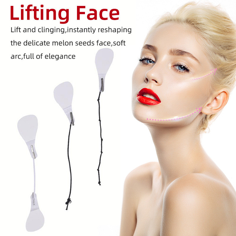 Bandă invizibilă în formă de V. Autocolante subțiri pentru față, impermeabilă, linie în V, bandă pentru lifting facial, instrumente de slăbire, linii gât, femei, îngrijire a pielii