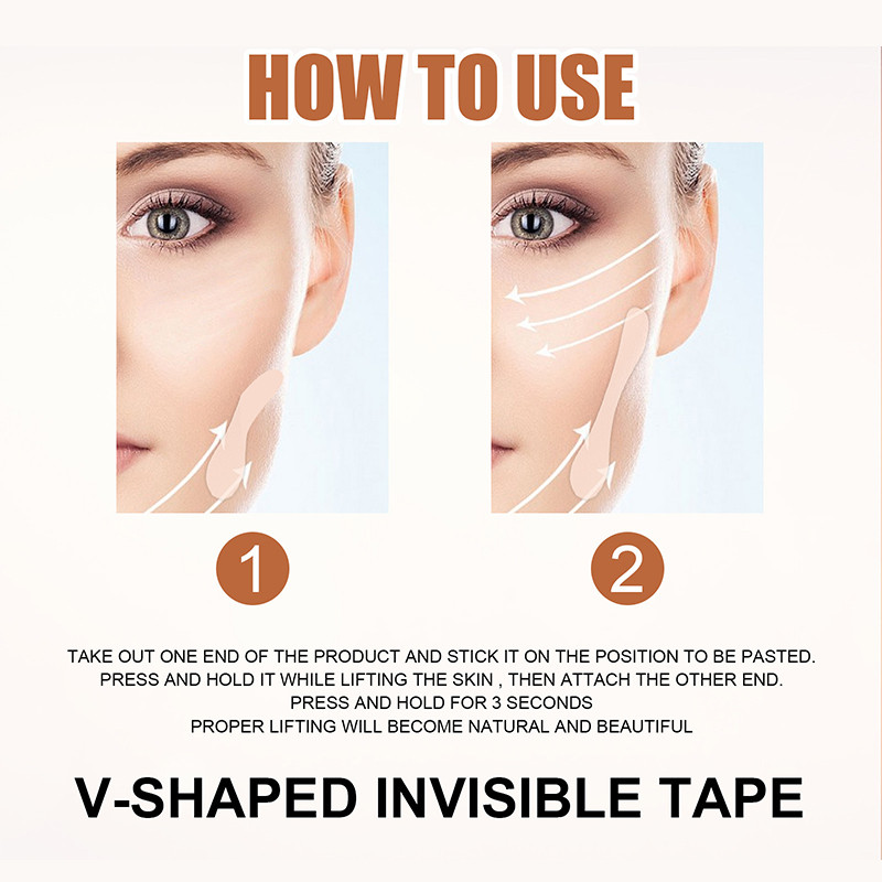 Face Lift Nevidljivi Face Lifting Patch Lifting Facial Stretch Chin Tanji Face Naljepnice Face Lift Traka Alati za njegu lica za žene