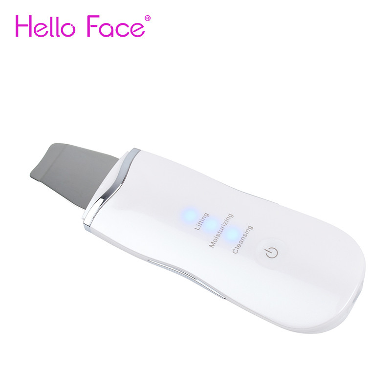 Ultrahangos bőrradír Arc spatula akne mitesszer eltávolító Beauty arcmasszírozó kihúzó hámlasztó pórustisztító eszközök
