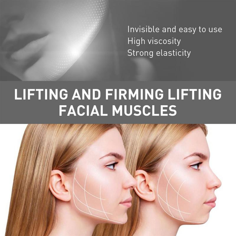 40 τμχ Face Tape Lifting Invisible Invisible Face Lift Tape Αδιάβροχο αυτοκόλλητο ανύψωσης αδιάβροχο διαφανές μπαλώματα μακιγιάζ