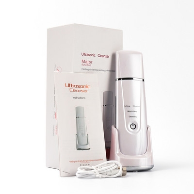 EMS ultrahangos bőrradír Arc mélytisztító peeling gép Távolítsa el a mitesszer akne hámlás lapát pórustisztító készülék