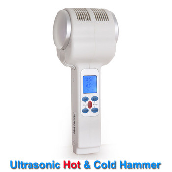 Ultrasonic Hot Cold Hammer Facial Massager Αφαίρεση ρυτίδων ακμής Cryotherapy Face Tighten Lifting Ultrasound Beauty Spa Salon