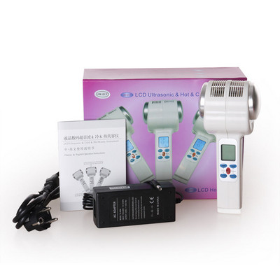 Ultragarsinis karštas šaltas plaktukas veido masažuoklis nuo raukšlių spuogų šalinimas krioterapija veido stangrinimas liftingas ultragarsinis grožio SPA salonas