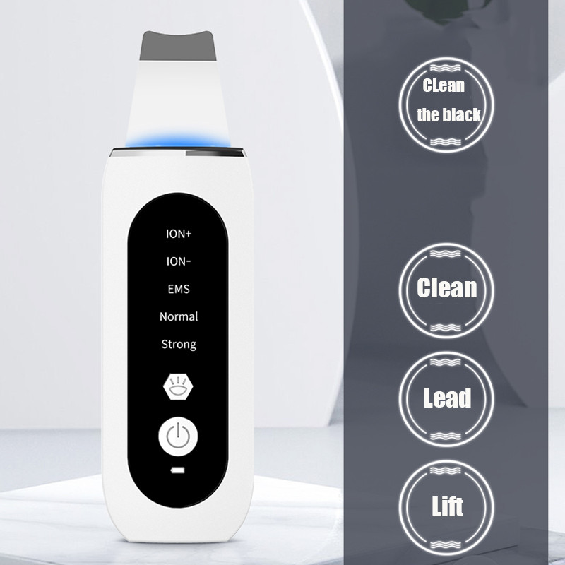 Novi ultrazvučni kožni nož Čistač kože Piling Sredstvo za uklanjanje mitesera Dubinsko čišćenje lica Ultrazvučni ionski čistač pora Čišćenje lica