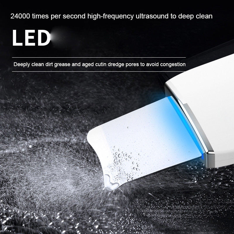 Novi ultrazvučni kožni nož Čistač kože Piling Sredstvo za uklanjanje mitesera Dubinsko čišćenje lica Ultrazvučni ionski čistač pora Čišćenje lica