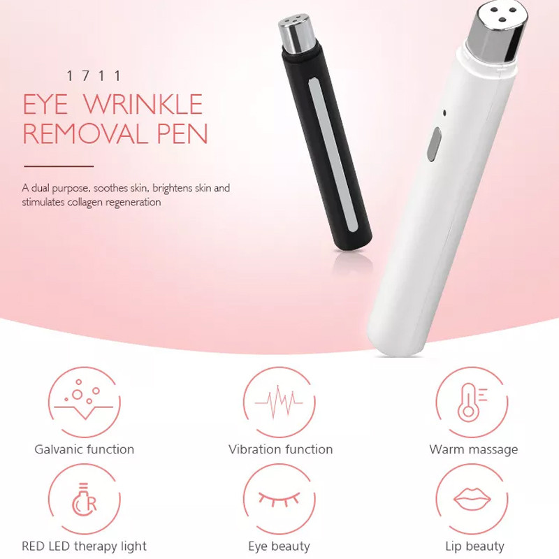Масажор за очи Преносим Грижа за очите Термотерапия против бръчки Очи Грижа за устни Против стареене Вибрационен масаж Премахване на тъмни кръгове Торбички под очите