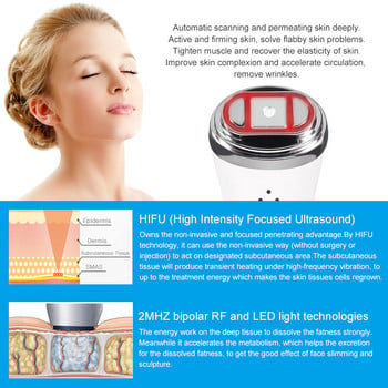 Ultrasonic Bipolar RFRadio Frequency Mini Hifu Facial Lifting Skintightening Machine Anti Wrinkle Face Rejuvenation Beauty Care