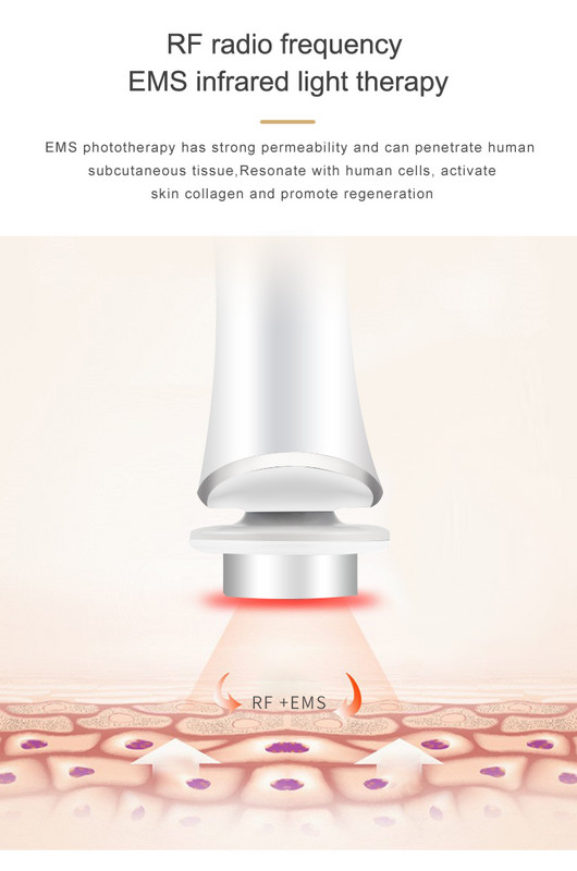 TinWong új RF EMS LED Photon Beauty Devices Jade Face Massager Bőrápoló eszköz Arc lifting Tighten Ránctalanítás.