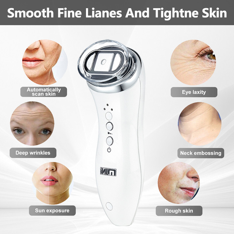 Mini HIFU RF ultragarso aparatas EMS mikro srovės moteriškas veido stangrinamasis pakeliamasis odos šildymas nuo raukšlių namų grožio instrumentas