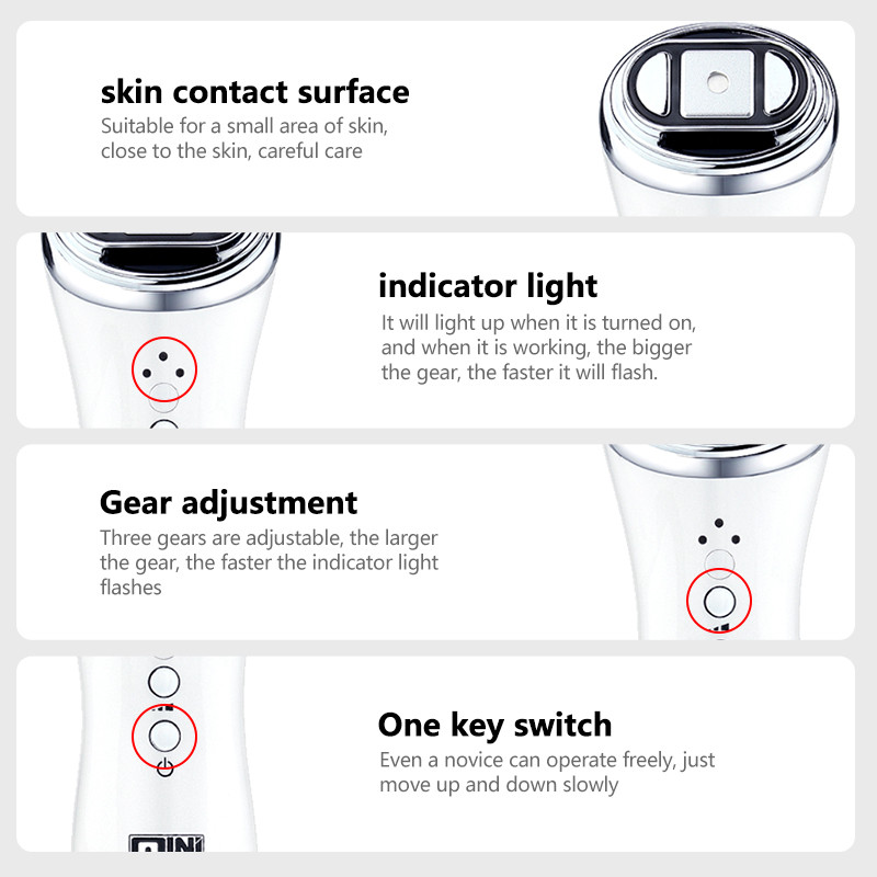 Mini HIFU RF ultragarso aparatas EMS mikro srovės moteriškas veido stangrinamasis pakeliamasis odos šildymas nuo raukšlių namų grožio instrumentas