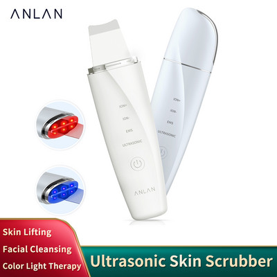 ANLAN Red Light bőrápoló ultrahangos bőrradír mély arctisztító peeling lapát arc pórustisztító arc lifting gép