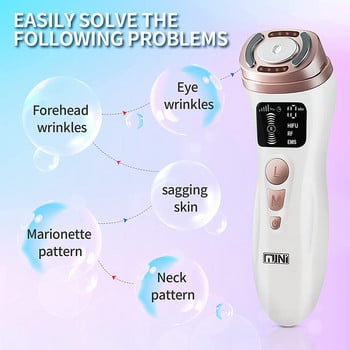 HIFU машина за премахване на бръчки по лицето HIFU масажор за лице Ултразвуков RF EMS Стягане на кожата против стареене на шията, брадичката, машина за грижа за очите