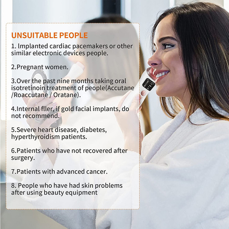 HIFU aparatas veido raukšlėms Pašalinti HIFU veido masažuoklį Ultragarsinis RF EMS odos stangrinantis senėjimą stabdantis kaklo smakro akių priežiūros aparatas