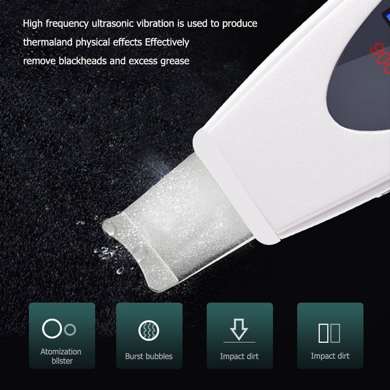 Ultrahangos bőrradír mély arctisztító gép eltávolítása Arcmasszírozó Ultrahangos peeling Clean Tone Lift LW006