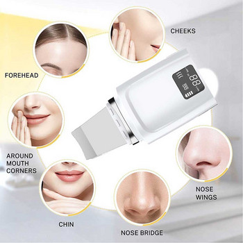 Ултразвуков почистващ препарат Face Scrubber Led Ems Ionic Massager For Face Peeling Lifting Microcurrents for face Грижа за кожата шпатула